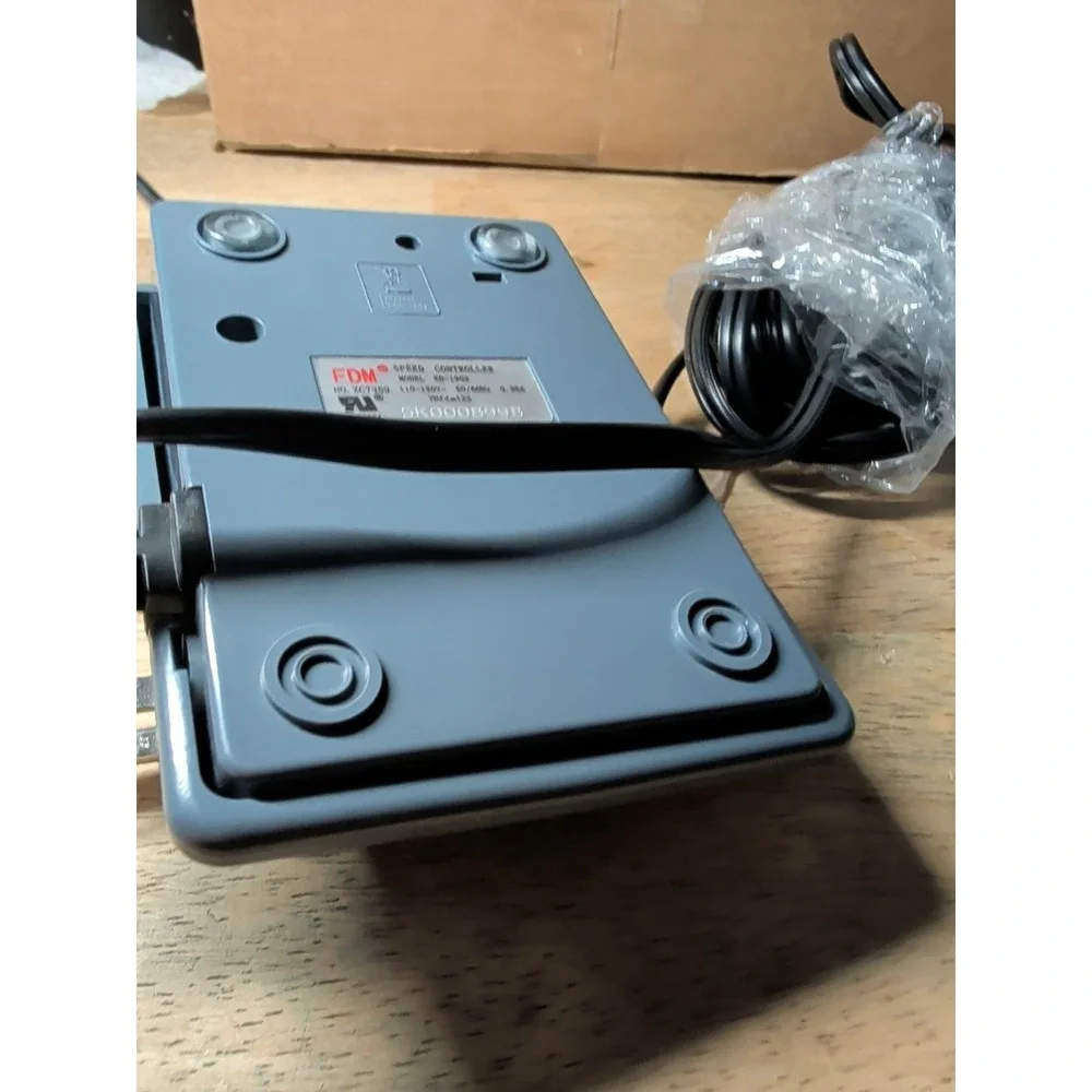 FDM KD-1902 Sewing Machine‎ Speed Controller Foot Pedal 3 Prong Plug Rare
